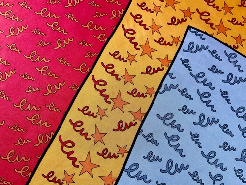 LARGE VINTAGE 2005 EUROPEAN UNION COMMEMORATIVE 100% SILK SCARF EU LOGO H/ROLLED - Picture 8 of 9