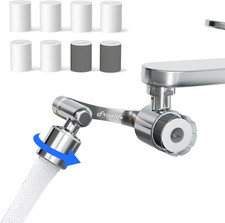 Water Filter for Sink Faucet Extender Aerator, 9Pcs Filter Reduce 99 Chlorine,