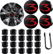 Wheel Cap Kit for Tesla Model 3, Wheel Center Hub Cover for Tesla Model 3 19" Wh