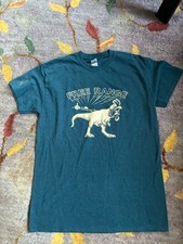 Gildan Heavy Cotton Medium Free Range Chicken T Shirt Blue Ex Condition