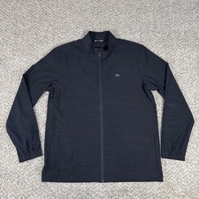 Travis Mathew Jacket Mens XL Black Mock Neck ...