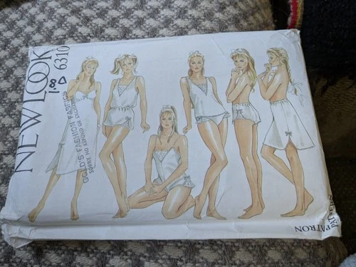 New Look 6310 misses lingerie slips French knickers teddy size 8-18 UNCUT