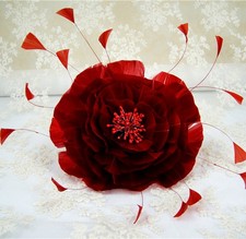 Dyed Fluffy Goose Feather Flower Millinery Hat Fascinator Headwear Racing Ascot