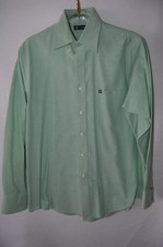 Chaps Men  s Green Oxford Long Sleeve 16.5 34/35 Dress Shirt Cotton Blend