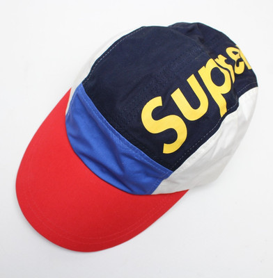 SUPREME ~COLORBLOCK~ LONG BILL CAMP HAT ~SAMPLE~ balloon/lodge/stadium/polo/wing