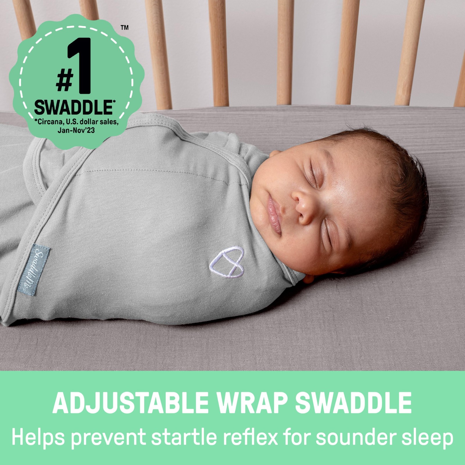 SwaddleMe by Ingenuity Original Swaddle Small Medium 0-3 Months Cotton 3 Count
