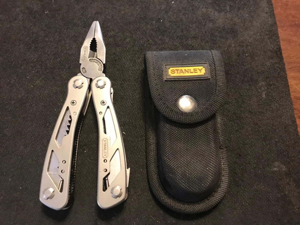 Stanley Tools 12-in-1 Multi-Tools Leatherman Style Plier Set w/ Sheath Case - Image 2 of 4