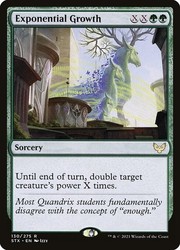 Exponential Growth Foil - Strixhaven: School of Mages #130