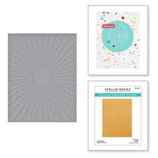 SUN RAYS EMBOSSING FOLDER-Spellbinders Paper Arts-Textured Cards-A2-Background