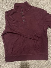 roundtree and yorke mens shirts Maroon Size XL Turtleneck
