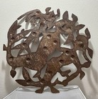 Haitian Steel Drum Folk Art 24" Three Lasirèn Mermaids La Sirene Signed MICANO — photo 7