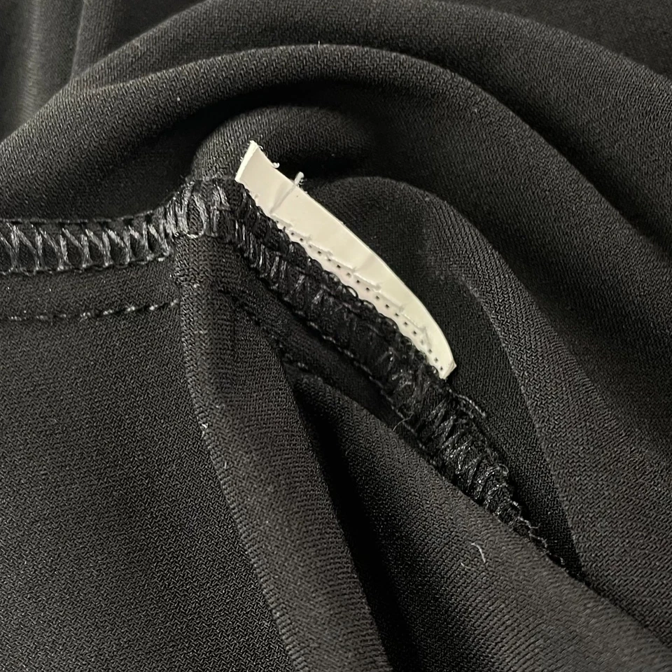 Joseph Ribkoff V-Neck Top Size UK 16 Black Mesh Trim Bell Sleeve Relaxed Fit - image 4 of 4