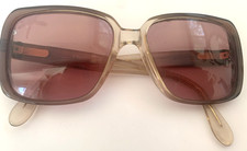 Eyeglasses Sun Glasses Vtg Marcolin Frame Italy Baron Marchon 140 Brown Plastic