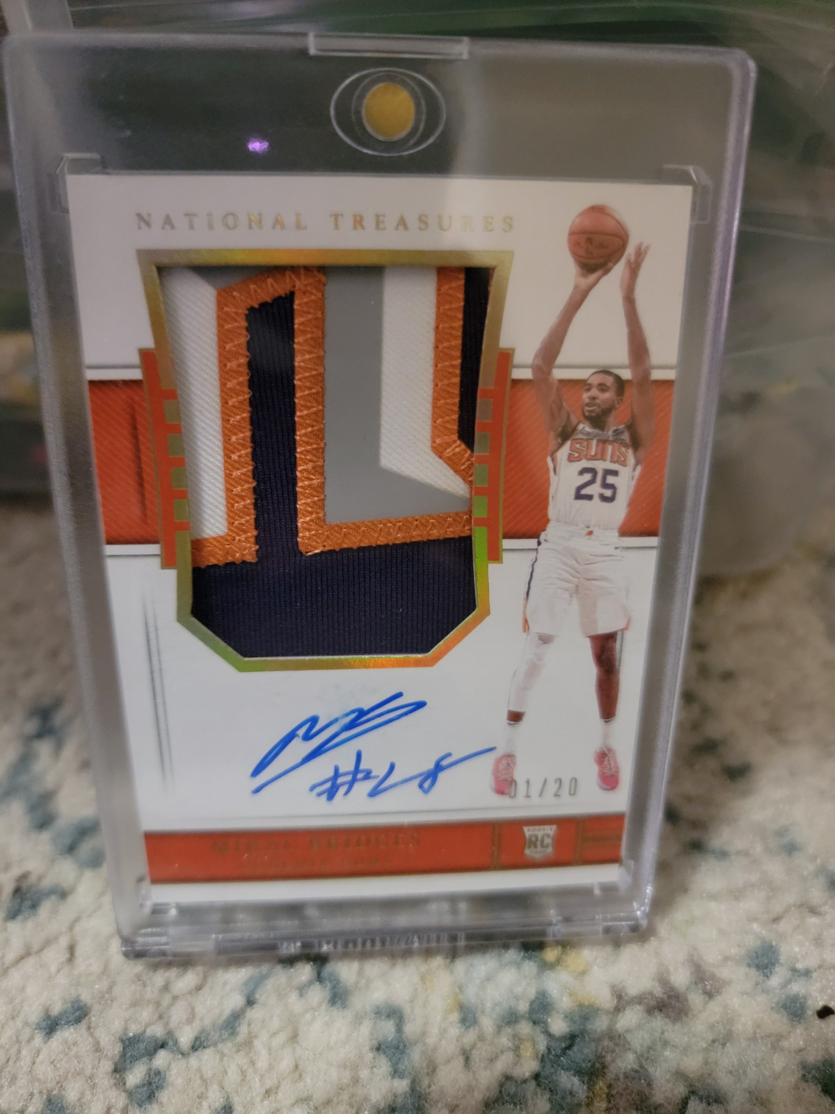 2018-19 National Treasures MIKAL BRIDGES Rookie Patch Auto RC 1/20 FOTL #119