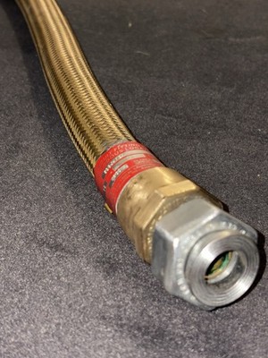 Crouse-Hinds ECGUH-12A %100 bronze/brass Braided flex Conduit Fitting 1/2  x 24 