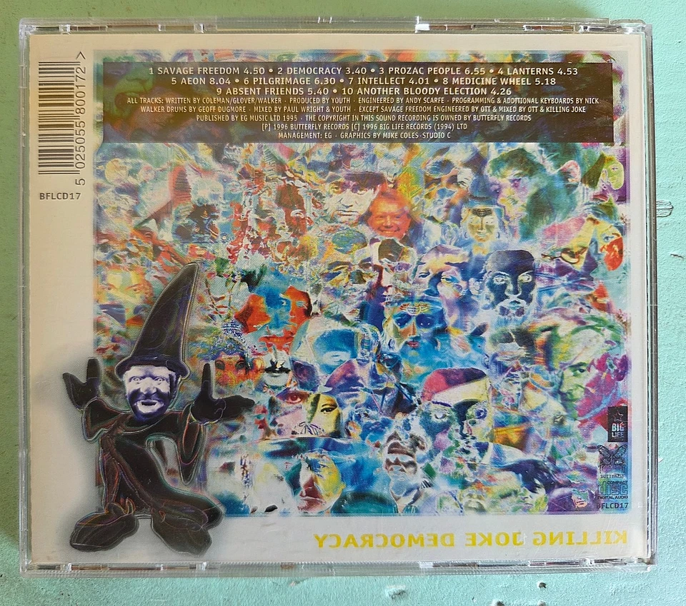 Killing Joke - Democracy CD UK 1996 Butterfly Records Zustand: sehr gut - Bild 3 von 3