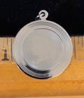 Vintage R L Griffith Sterling Silver Ponytail Girl Silhouette Charm Pendant 1” — photo 2