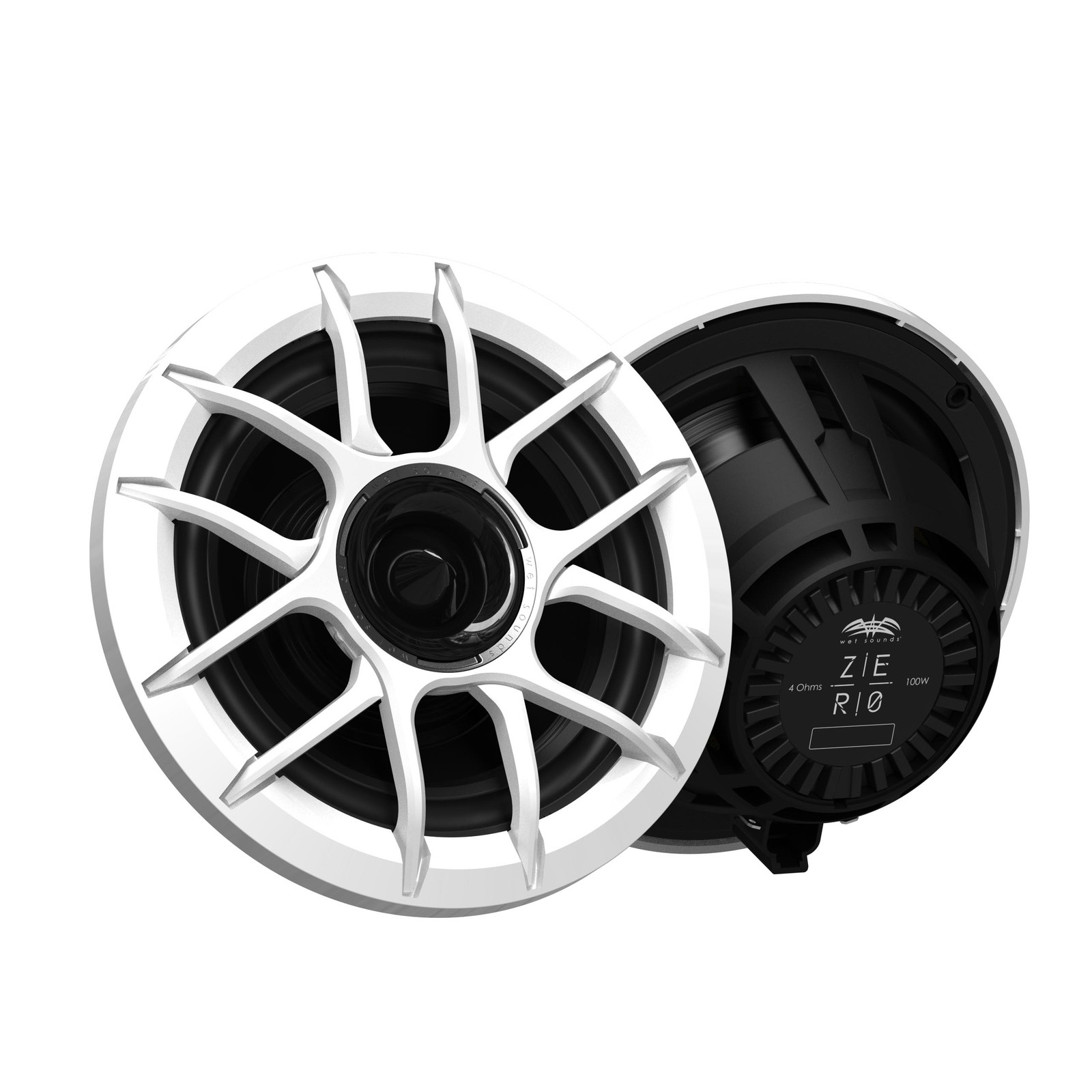 Wet Sounds ZERO-6-XZ-W 6.5" Marine Speakers, Pair, Harley Touring Compatible
