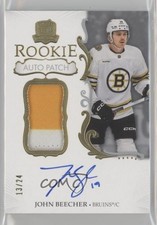 2023 Upper Deck The Cup Rookie Gold Foil 13/24 John Beecher #167 Patch Auto 4p5