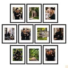 Upsimples Picture Frame Set Black 11x14