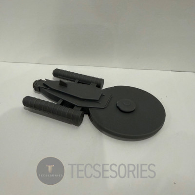 3D Printed Federation Starship 5in Custom Enterprise Style Model Grey