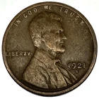 1921-S Lincoln Wheat Cent Penny F Fine | Better Date | Actual Coin - 3638