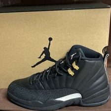 Nike Air Jordan 12 Retro The Master 130690 013 Black/White-Metallic Gold Size 10