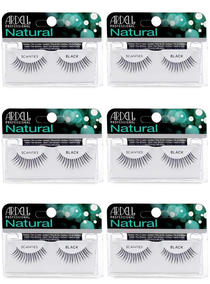 6 Pairs ARDELL Scanties False Eyelashes Fake Eye Lashes Invisibands Lash - Image 1 of 1