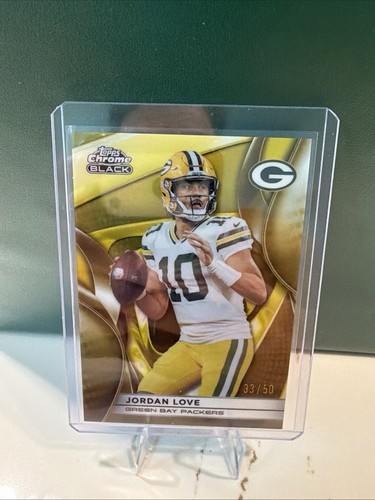 2025 TOPPS CHROME BLACK JORDAN LOVE /50 PACKERS TRUE GOLD