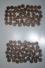 EF AU Lincoln Wheat Penny Cent 1949 p 1950 P 2 ROLLS     RL136