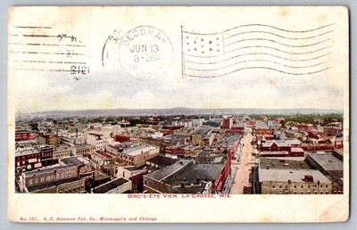 Postcard - Bird's-eye View, La Crosse, Wis.