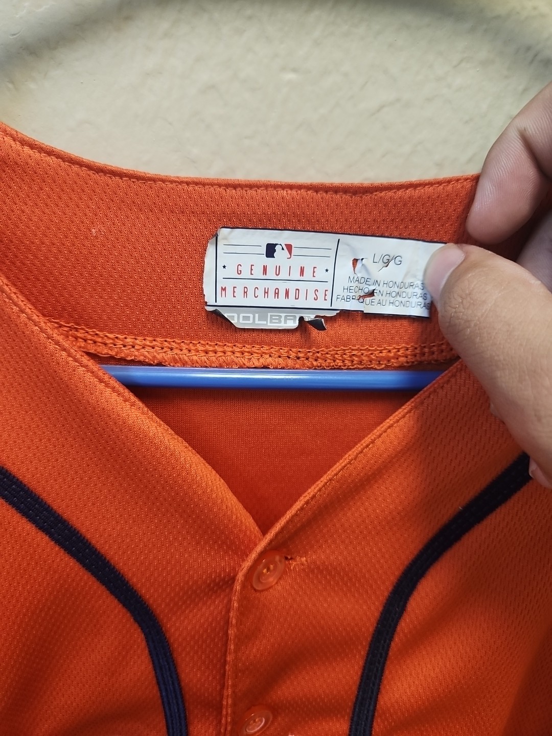 Majestic Coolbase Mens Astros Alex Bregman 2 Orange Jersey Size L