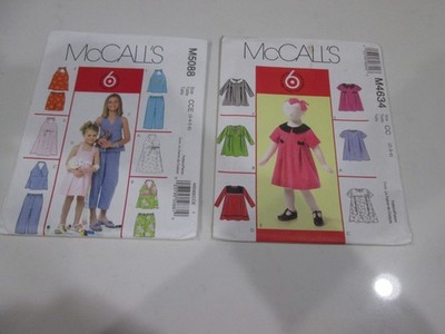 2 McCalls Patterns -  6 Great Looks 1 easy Pattern No M4634 & M5088 Size CCE
