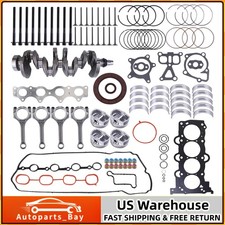G4fd Engine Rebuild Overhaul Kit Wcrankshaft Fits 2012-2017 Hyundai Kia 1.6l