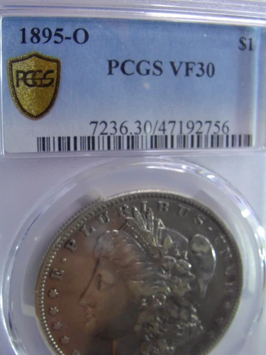 1895 o morgan dollar, PCGS VF-30