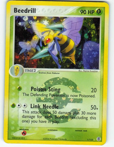 Beedrill - Reverse Holo - 1/112 FireRed & LeafGreen - Pokémon TCG - 2004