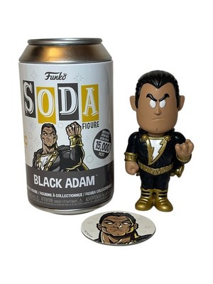 2022 DC UNIVERSE FUNKO Soda BLACK ADAM Common 4'' Figure 1/12500 NEW Read