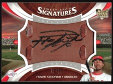 2004 Sweet Spot Signatures HOWIE KENDRICK Rookie Auto Jersey Patch RPA /20 #179