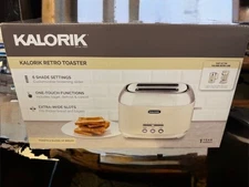 Kalorik Retro Toaster in Cream