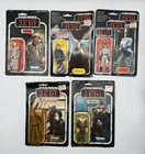 5 Vintage Star Wars Cardbacks Han, Emperor, AT-ST Driver, Rebel, Ree-Yees