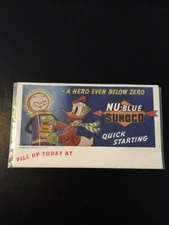 Vintage 1940s - Donald Duck "NU-Blue Sunoco" Ink Blotter