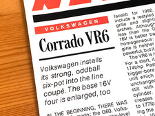 VW CORRADO VR6 2.9 1991 LAUNCH -  COLLECRTIBLE CLASSIC CAR ROAD TEST REVIEW