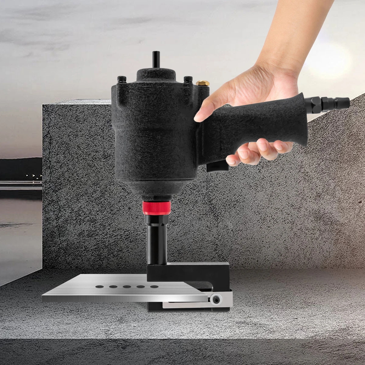 Pneumatic metal on sale hole punch