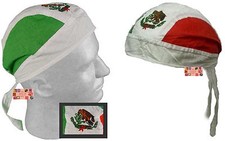 Bandera de MÉXICO BANDANA ATADA AJUSTADA con Corbatas DO TRAPO MEXICANO Envoltura para la Cabeza Gorra Calavera DOO Du