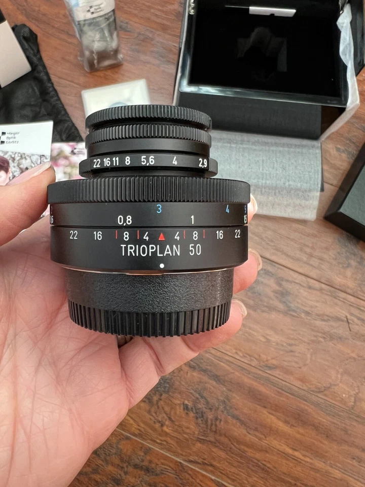 Lente Meyer Optik Gorlitz Trioplan 50 50 mm f/2,9 (montaje Nikon) Foto 2 de 4