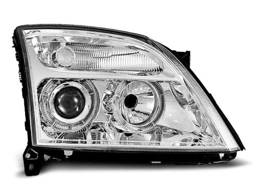 NEW Headlights for Opel VECTRA C 02-05 Angel Eyes Chrome CH LPOP25EG XINO CH - Picture 1 of 12