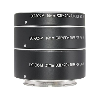 Alloy Auto Focus Macro LEN Extension Tube Ring Mount for Canon EOS EF-M M6 M200