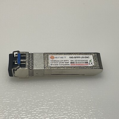 ENet 10G-SFPP-LR-ENC    10G Base-LR SFP+1310nm 10km DOM SMF Ruckus