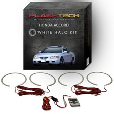 White Angel Eye Led Halo Kit Rf Remote For 1998-2002 Honda Accord Headlights White Angel Eye Led Halo Kit Rf Remote For 1998-2002 Honda Accord Headlights