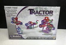 Laser Pegs 9-in-1 Power Block Lighted Tractor Construction Set Light It Up NEW